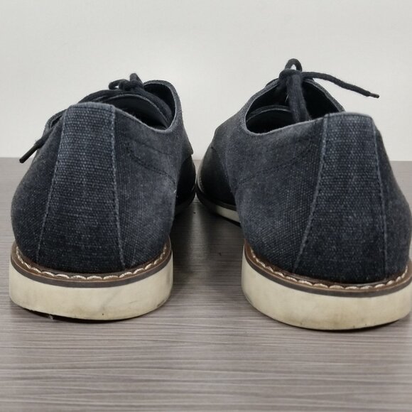 The Rail Austin Oxford Dress Shoe, Charcoal Textile, Mens Size 10 / 43 - Picture 5 of 12